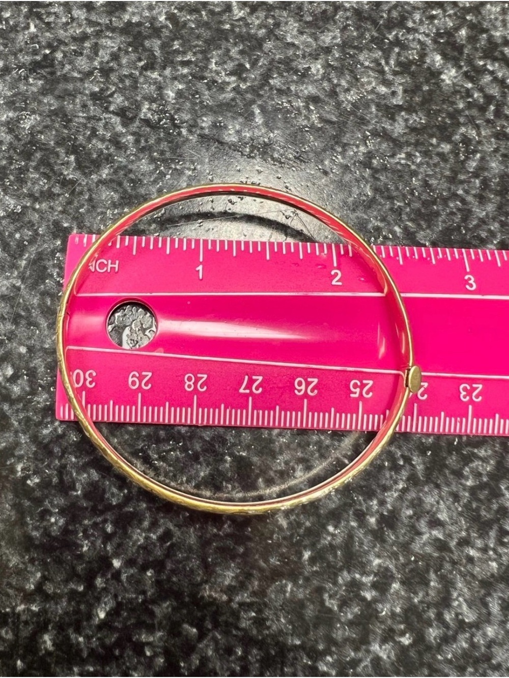 Vintage 10 KT Gold Bangle Bracelet - Gold - Picture 6 of 7